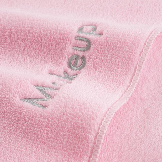 Arkwright Makeup Remover Cloths Bulk - Microfiber Coral Fleece Face Towels, Ultra Soft Reusable Washcloths, Gentle Facial Cleansing for Waterproof Makeup, 13 x 13, Pink (Case of 108)