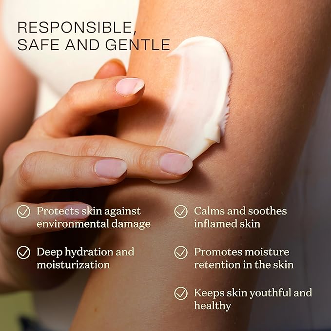 Ingreendients Hand & Body Lotion With Organic Cocoa Butter & Shea Butter - With Ceramides, Moisturizes and Rejuvenates Skin, Natural, Non Toxic, Vegan