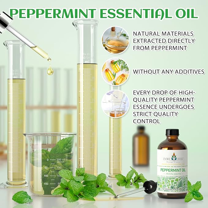 EVOKE OCCU Peppermint Oil for Spray, Hair, Aromatherapy, Diffuser