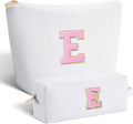 Btffitting Gifts for Teen Girls Women - Birthday Gifts for 10 11 12 13 14 15 16 17 18 Years Old Girl,Makeup Bag Cosmetic Bag,Teacher Gift Trendy Stuff Toiletry Bag - White,E