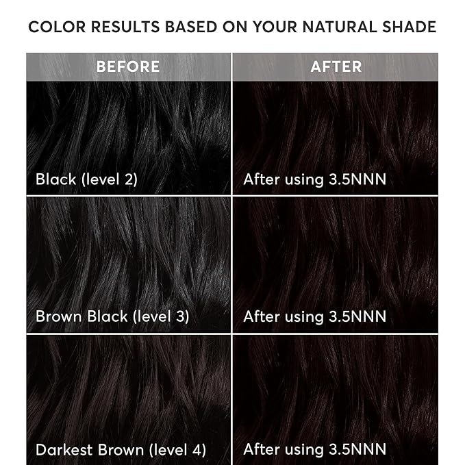 Madison Reed Radiant Hair Color Kit - 100% Gray Coverage for Resistant Grays, 3.5NNN Darkest Brown-Black (Ravenna Brown) | PPD-Free & Ammonia-Free, 1 Pack
