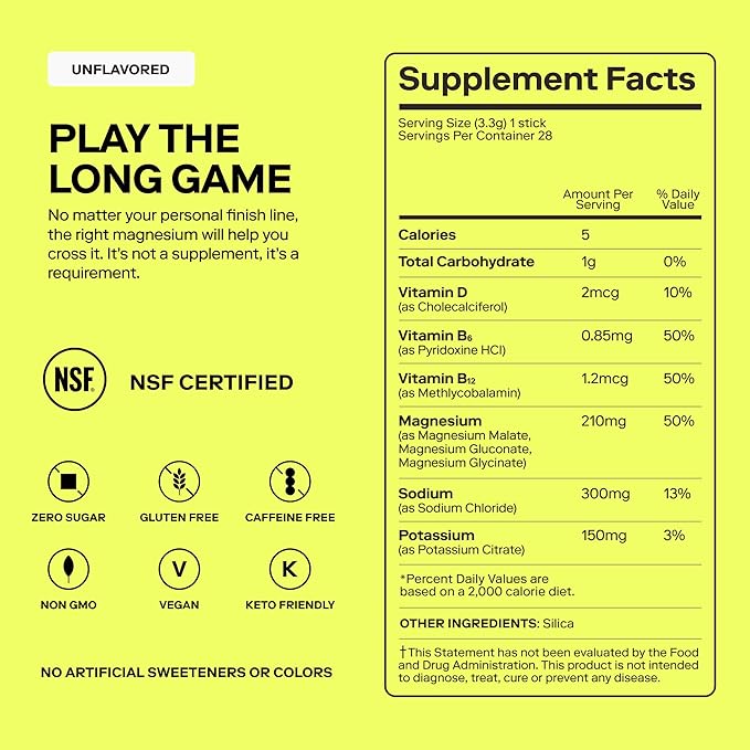 MAGNA Electrolytes Powder Drink Mix for Hydration, Energy & Focus Support (14 Servings, Pure)