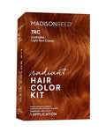 Madison Reed Radiant Hair Color Kit - 7RC Light Ginger Red with Copper Tones (Carrara Crimson), Vivid Permanent Hair Dye for Bold Color & Maximum Shine | PPD-Free & Ammonia-Free, 1 Pack