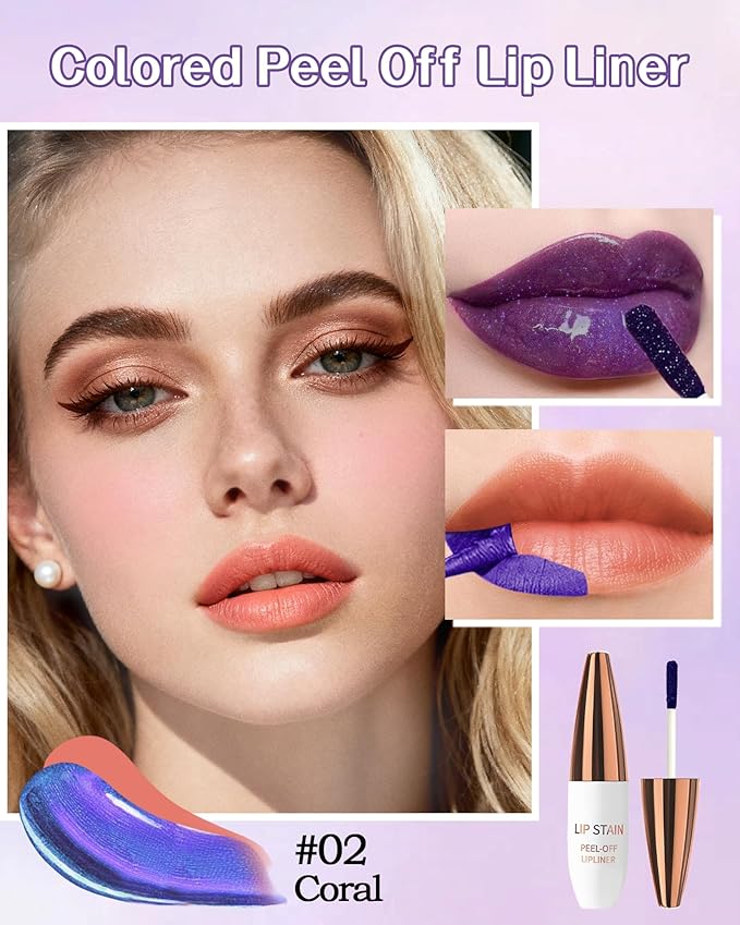 Lip Stain Peel Off, Tattoo Lip Gloss Color Peel Off Lips Tint Stain