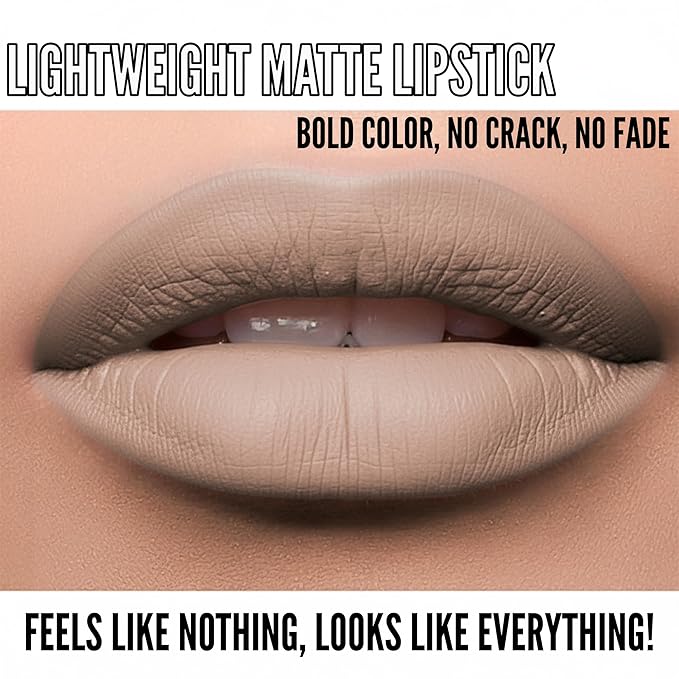 Mynena Hydrating Taupe Nude Matte Liquid Lipstick Long Lasting - Sandy