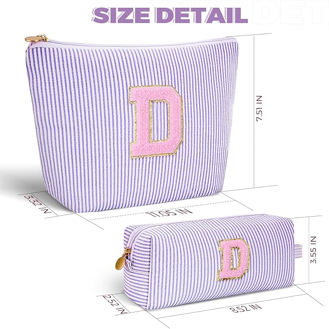 Btffitting Gifts for Teen Girls Women - Birthday Gifts for 10 11 12 13 14 15 16 17 18 Years Old Girl,Makeup Bag Cosmetic Bag,Teacher Gift Trendy Stuff Toiletry Bag - Lavender,D
