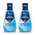Crest Mouthwash Pro Health Multi-Protection, 1L, 2 Pack, 6-in-1 Benefits, Alcohol Free, Enamel Repair, Breath Freshener, Anti Cavity, Fluoride mouthwash, Bad Breath Treatment for Adults, Contains CPC