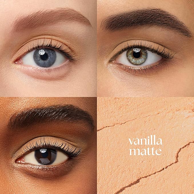 Julep Eyeshadow 101 Cream-to-Powder Waterproof Eyeshadow Stick – Vanilla Matte – Long-Lasting, Buildable, Crease-Proof, Cruelty Free, Matte Finish with Built-In Smudger