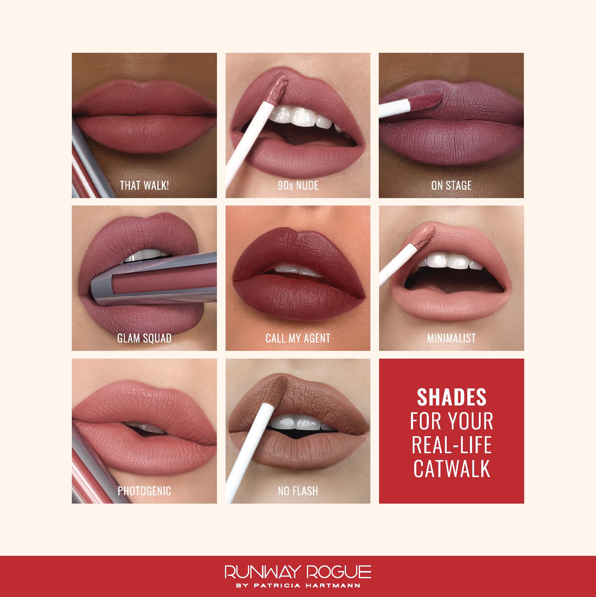 Runway Rogue Long Wear Liquid Lipstick, Transfer Proof, ‘Glam Squad’