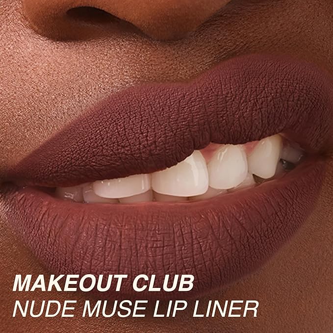 Freck MAKEOUT CLUB Nude Muse Lip Liner, 0.12oz | Retractable Pencil, Long Lasting Lip Plumper & Definer | Infused with Jojoba and Hyaluronic Acid | Vegan, Cruelty Free | Warm Nude Beige