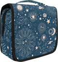 Hanging Travel Toiletry Bag Kit Makeup Case Cosmetics Organizer for Men Women (Starry Sky)