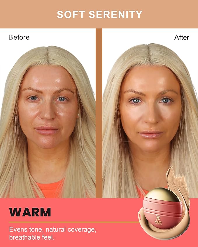 Kirby Kosmetics Konfident Glow Skin Tint – Soft Serenity Hydrating Oil-Free Glass-Skin Foundation, Buildable Light-to-Medium Coverage, 30 ml – Inclusive Clean Makeup for Radiant Confidence