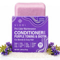 Viori Purple Conditioner Bar - Handcrafted with Longsheng Rice Water & Natural Ingredients - Blonde Hair Toner to Neutralize Brassy Tones