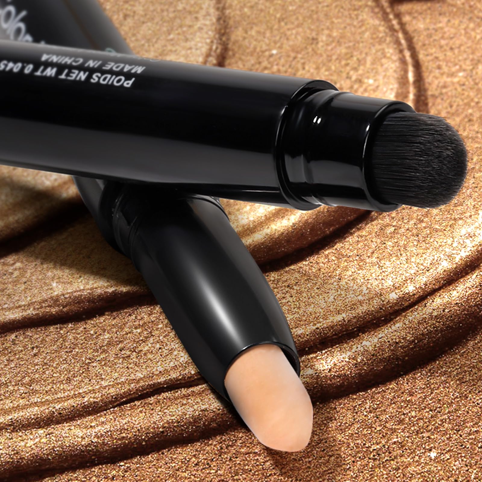 Color Mirror Longwear Cream Eye Shadow Sticks(25 Matte Milk Tea), Smudge-Proof, Waterproof Eyeshadow,Silky Formula Glitter With Makeup Brush,Nude Eyeshadow Stick