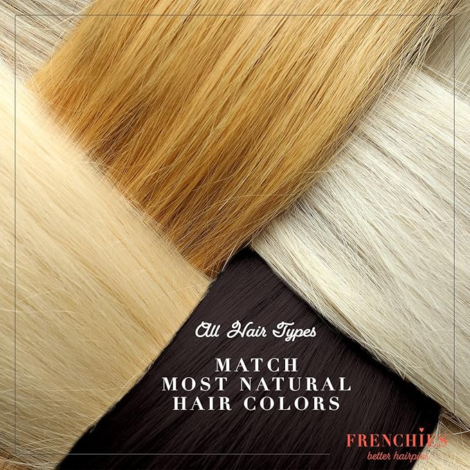 Frenchies Velvet Coated French Hair Pin, Non Slip, 20 Count, Blond