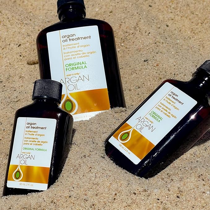 One 'N Only Argan Oil Hair Treatment - Lightweight & Hydrating Hair Oil for Natural, Wigs & Extensions - Shine Enhancing, Heat Protectant & Frizz Control (3.4 oz)