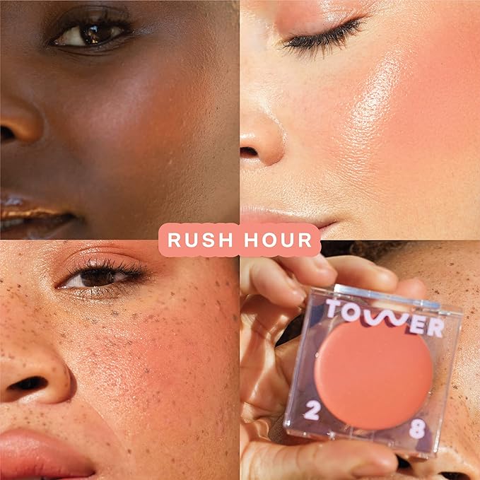 Tower 28 BeachPlease Tinted Lip Balm & Cream Blush, Rush Hour (0.16 oz)