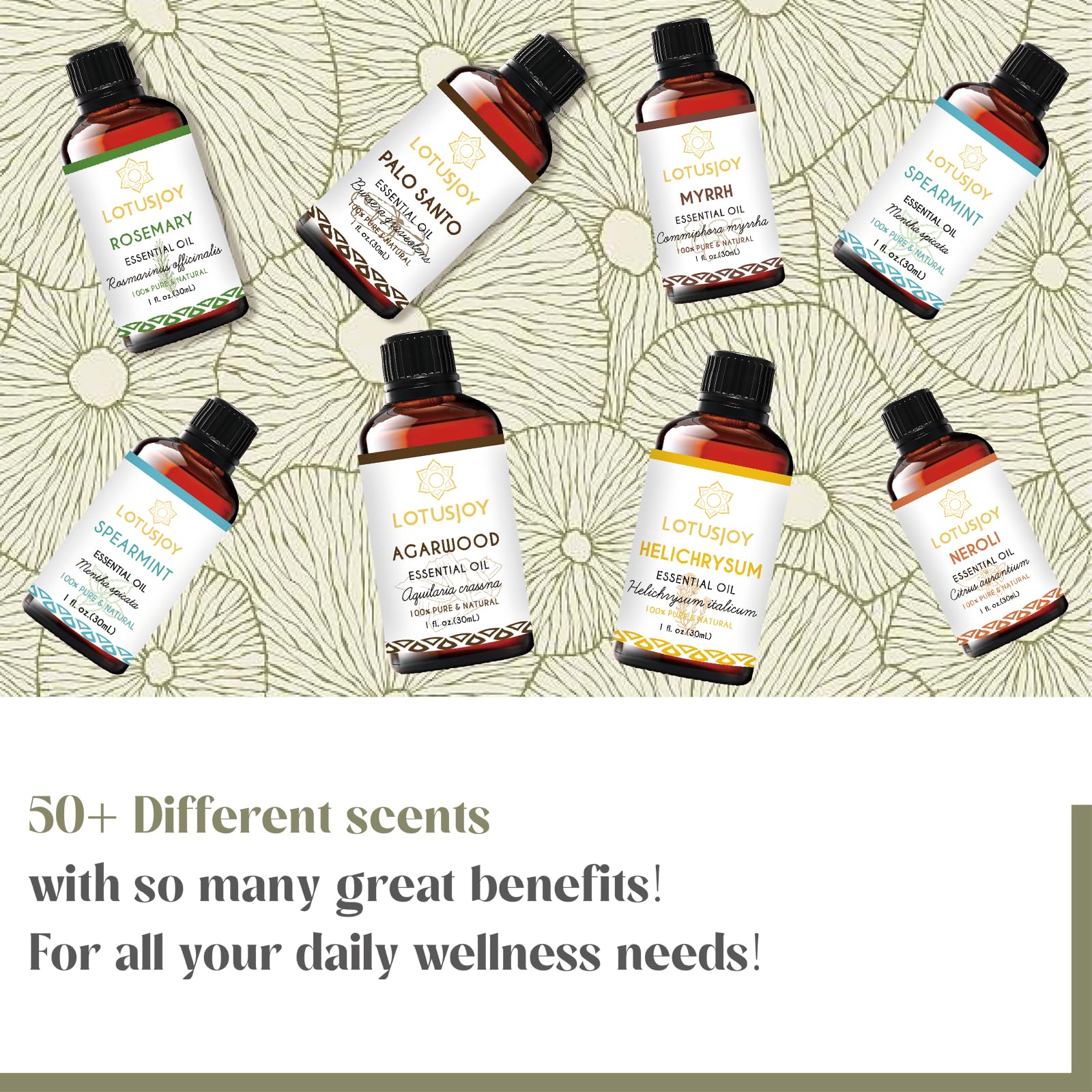 LOTUSJOY Helichrysum Essential Oil, for Bruising, Skin, 1 Oz