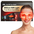 INIA Red Light Therapy Eye Mask for Precision Care, 850nm NIR, Cryotherapy