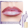 Oulac Purple Lipstick for Women Metallic Lip Gloss, Lavender Lipstick Long Lasting, Oil Base Formula,Waterproof, Transferproof Vegan & Cruelty-Free Lip Makeup MD02