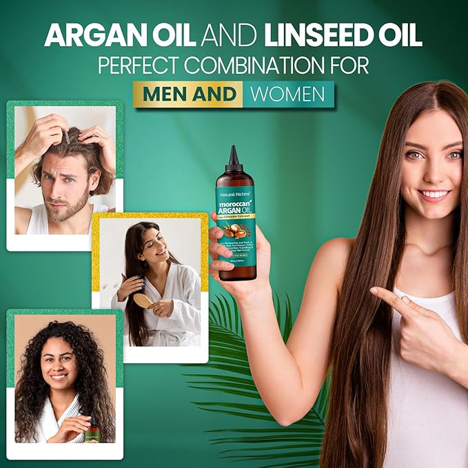 Moroccan Argan Oil with Linseed Extract 8 Fl Oz
