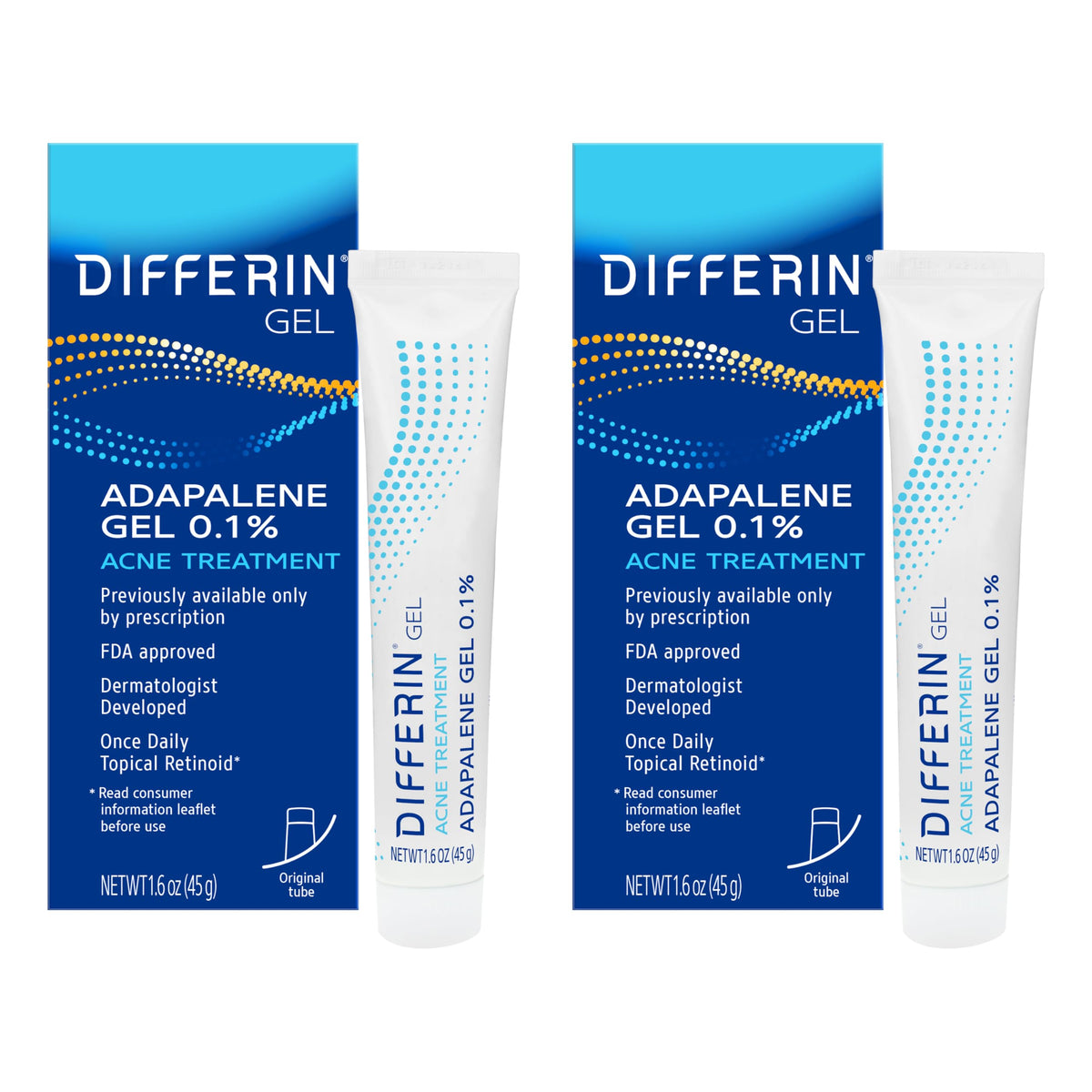 Differin Acne Retinoid Treatment Gel, 0.1% Adapalene, 15g Pump