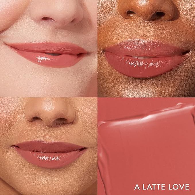 LAURA GELLER NEW YORK Jelly Balm Tinted Lip Balm – A Latte Love – Hydrating Lip Color with Shine Finish – Squalane & Vitamin E – Buildable Sheer to Medium Coverage – Vegan & Cruelty-Free