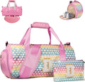 Vogewood Initial Teen Girl Birthday Gifts-Girls Glitter Dance Duffle Bag