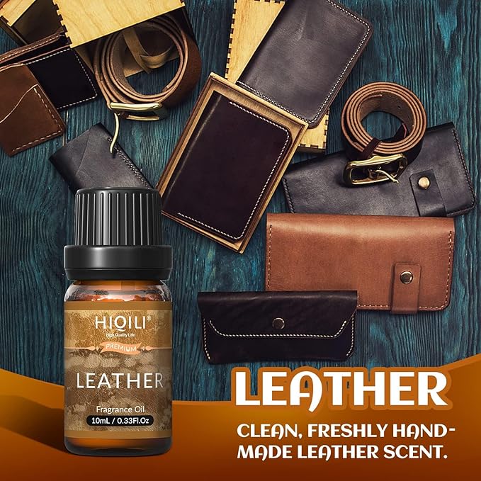 HIQILI Men's Fragrance Essential Oils Trial Set for DIY Crafts & Diffuser