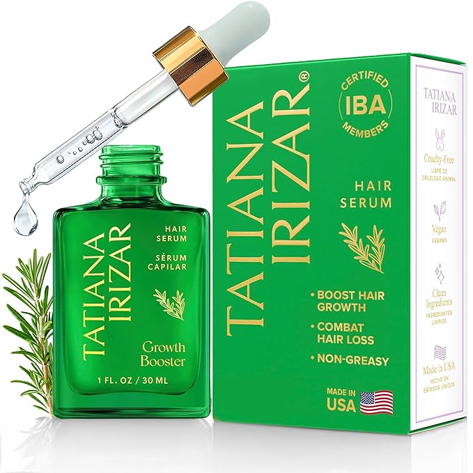 Caffeine Hair Growth Serum Women Made in USA - Scalp Serum Hair Growth Non-Greasy Biotin Rosemary, Amla & Caffeine - 1 Fl.Oz Natural Residue-Free - Gotero Anticaida y Crecimiento - Regrowth Treatment