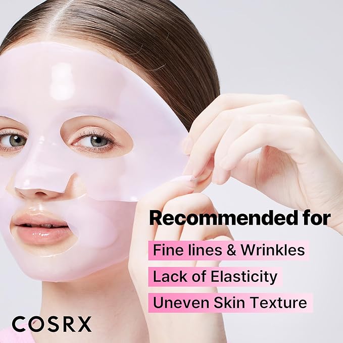 COSRX Pink Peptides Collagen Lifting Glow Hydrogel Face Masks 3 EA