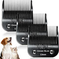 3PCS 3FC Dog Grooming Blades Replacement Compatible with Andis Dog Clippers