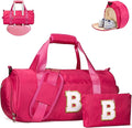 Vogewood Gifts for Grandkids-Girls Personalized Monogram Travel Duffle Bag