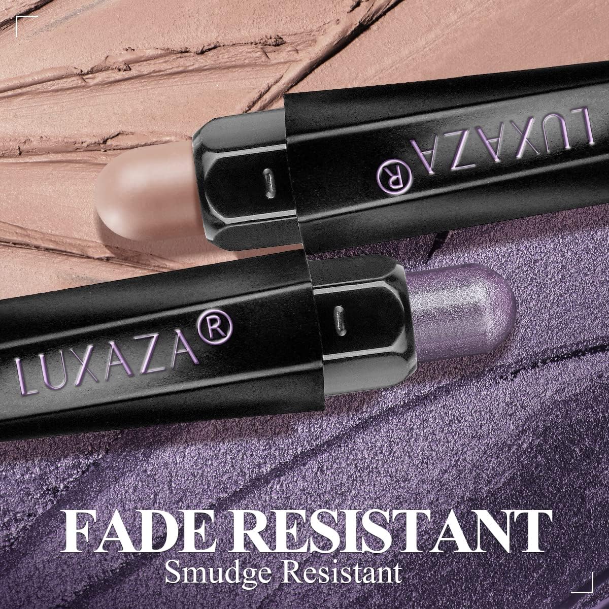 LUXAZA PRO Plum Eyeshadow Stick Makeup Set 10PCS, Neutral Shimmer And Matte Cream Eye Shadow Palette, Metallic Bronze Smoky Eyeliner Brightener Crayon Pencil Kit, Ideal Gift for Women -Lilac Brown