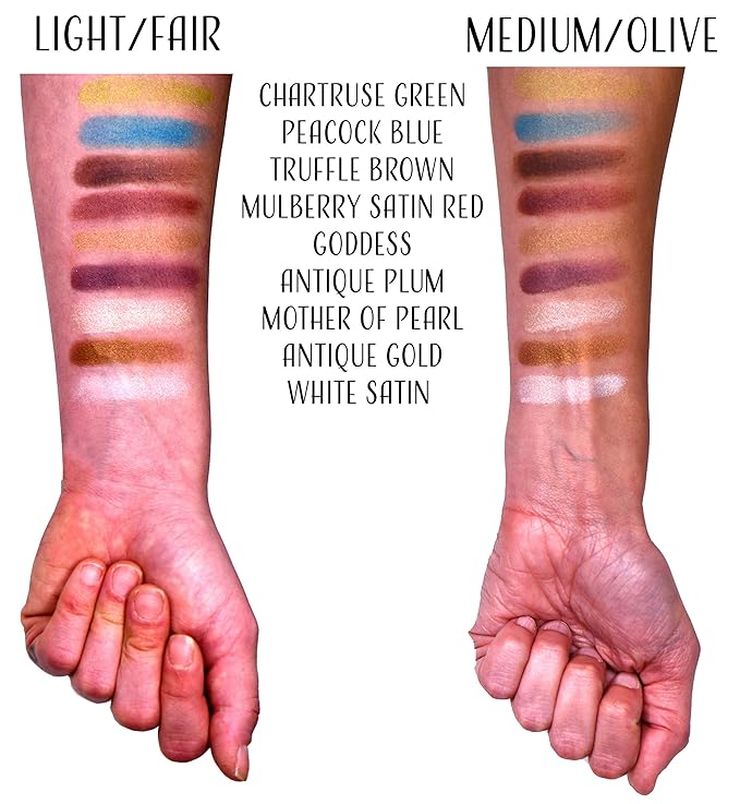 Pure Ziva Goddess Glow Nude Gold Beige Glam Baked Shimmer Pressed Powder Single Vegan Eyeshadow; Talc, Paraben & Cruelty Free