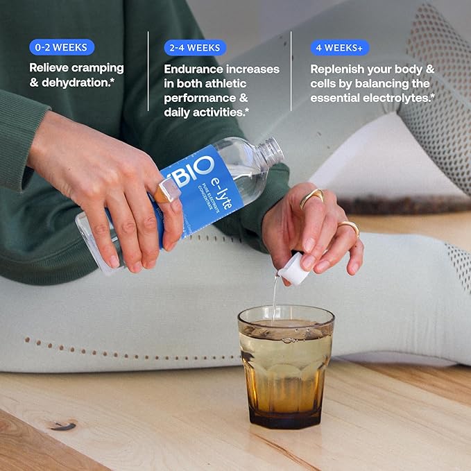 BodyBio e-Lyte Sugar Free Electrolyte for Hydration, Energy & Cramp Relief