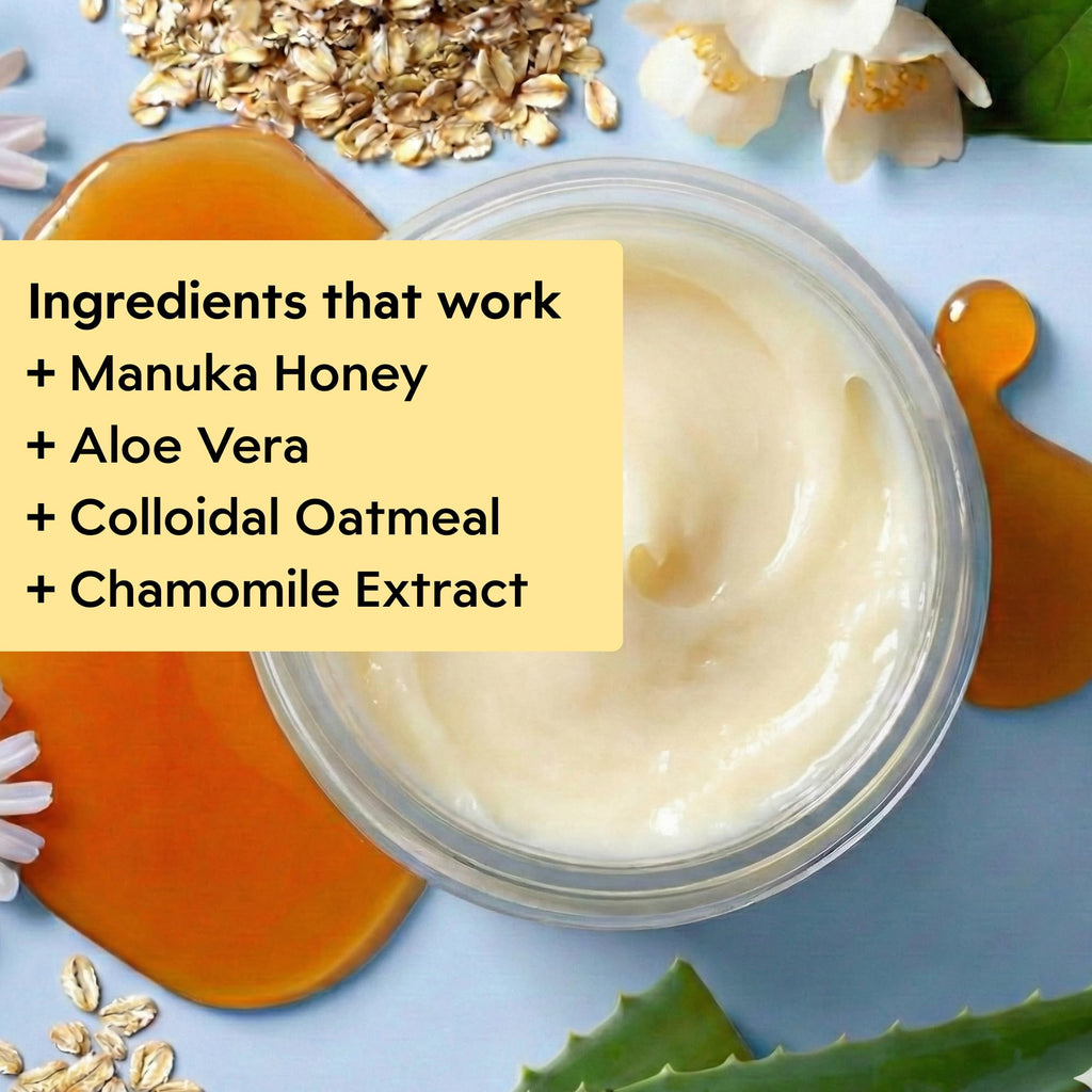 Clearbody Organics 2oz Manuka Honey Gel Eczema Cream with Colloidal Oatmeal