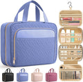HOTOR Hanging Travel Toiletry Bag Women Men, Aegean-Blue, Medium