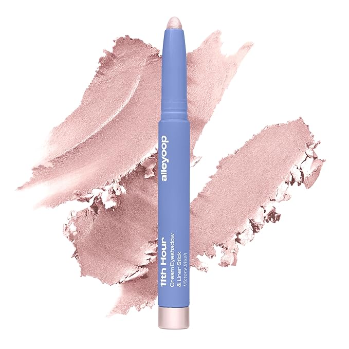 ALLEYOOP 11th Hour Cream Eyeshadow and Liner Stick, Light Pink Shimmer