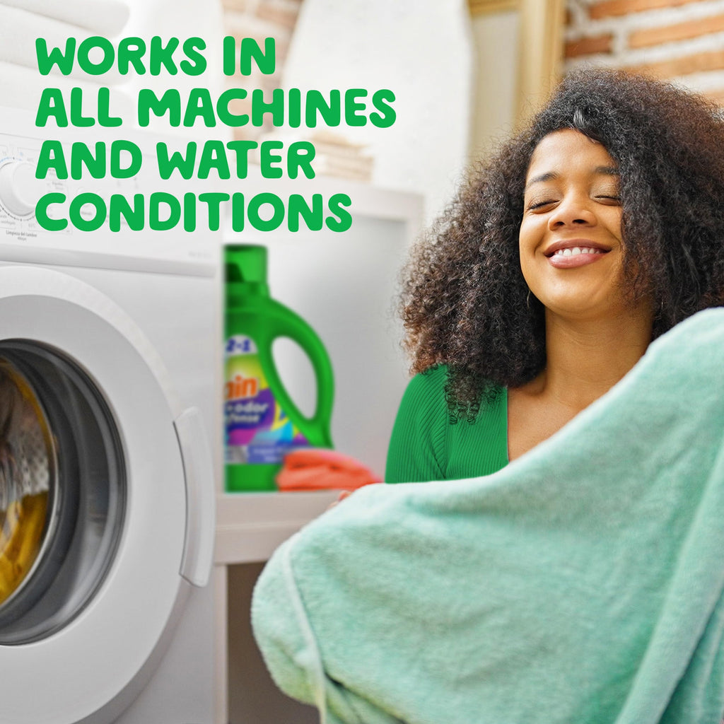 Gain + Odor Defense Liquid Laundry Detergent, Super Fresh Blast Scent, 107 Loads, HE Compatible Washing Soap (Packaging May Vary)