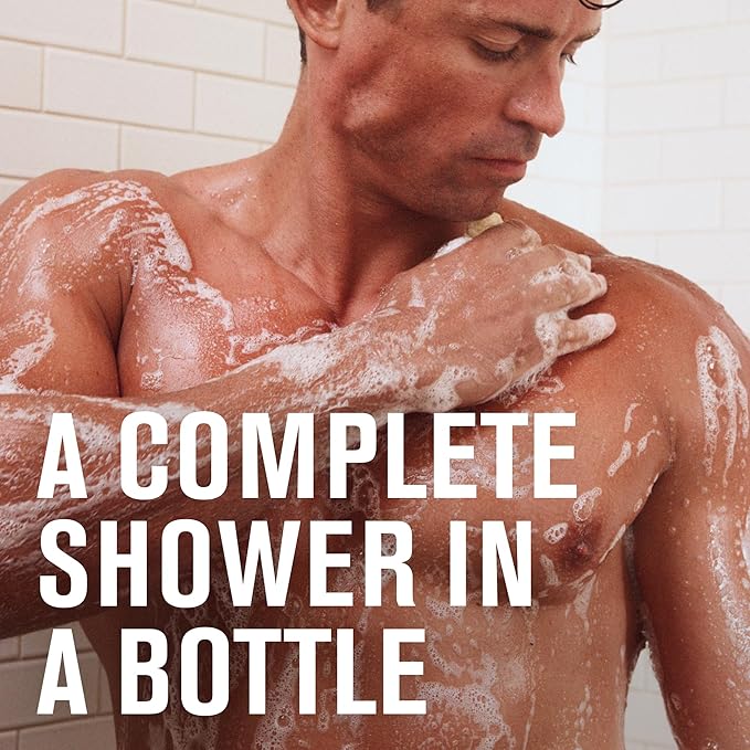 Every Man Jack 3-in-1 All Over Body Wash for Men, Amber Sandalwood, 2pk