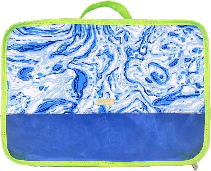 Lilly Pulitzer Packing Cubes Set of 3, Blue and Green Prints