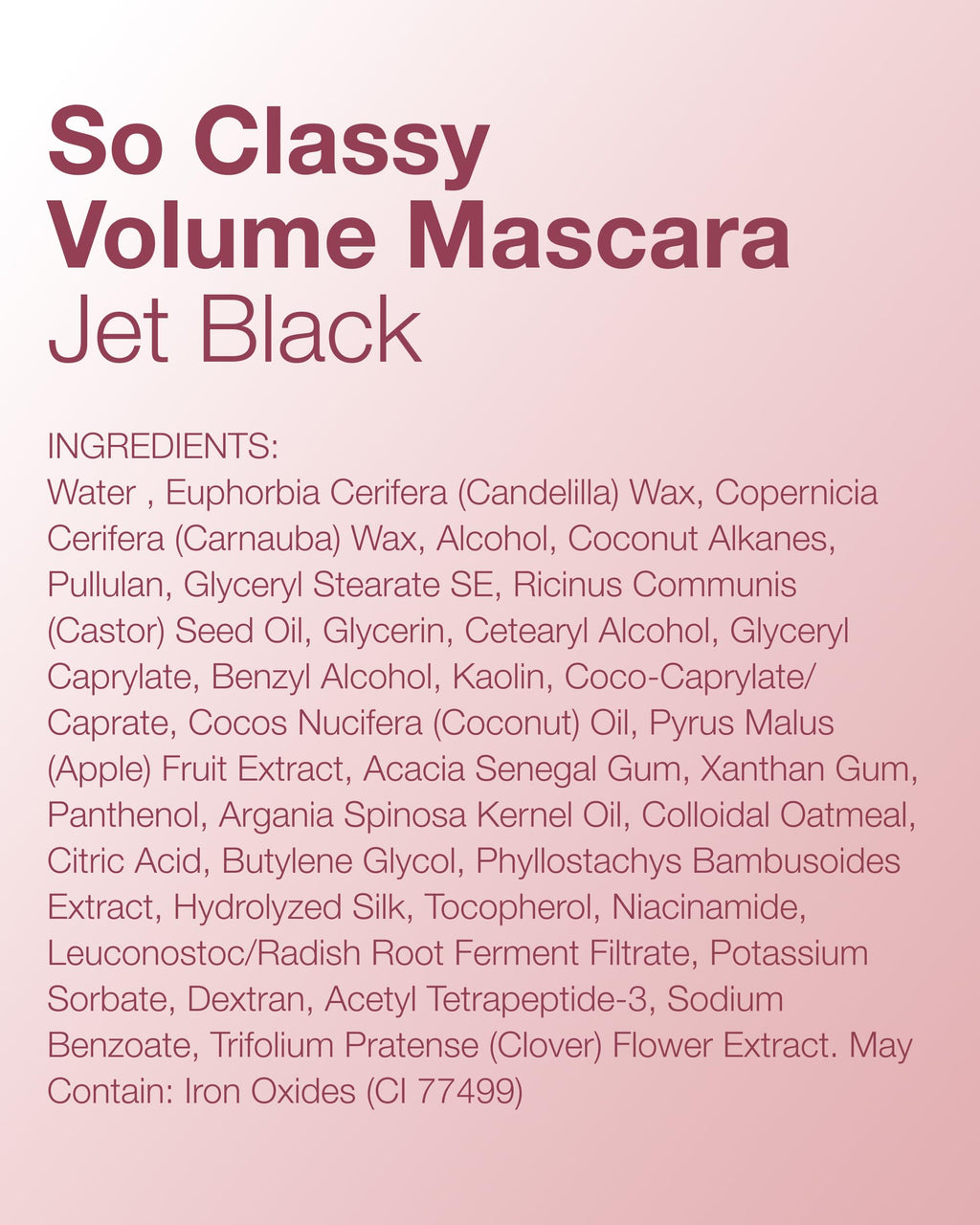 Mineral Fusion So Classy Volume Mascara (Black)