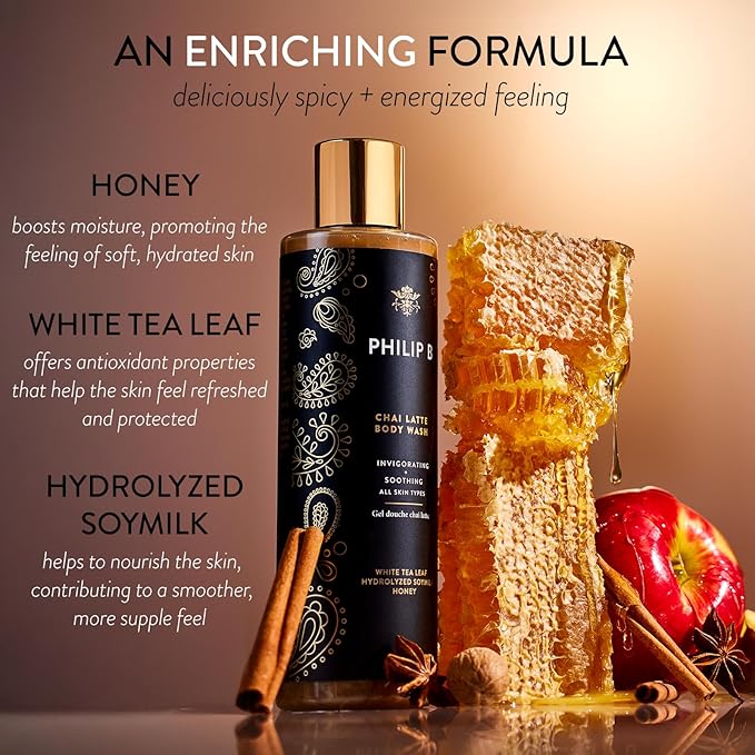 PHILIP B Chai Latte Body Wash 11.5 Fl Oz (340mL)