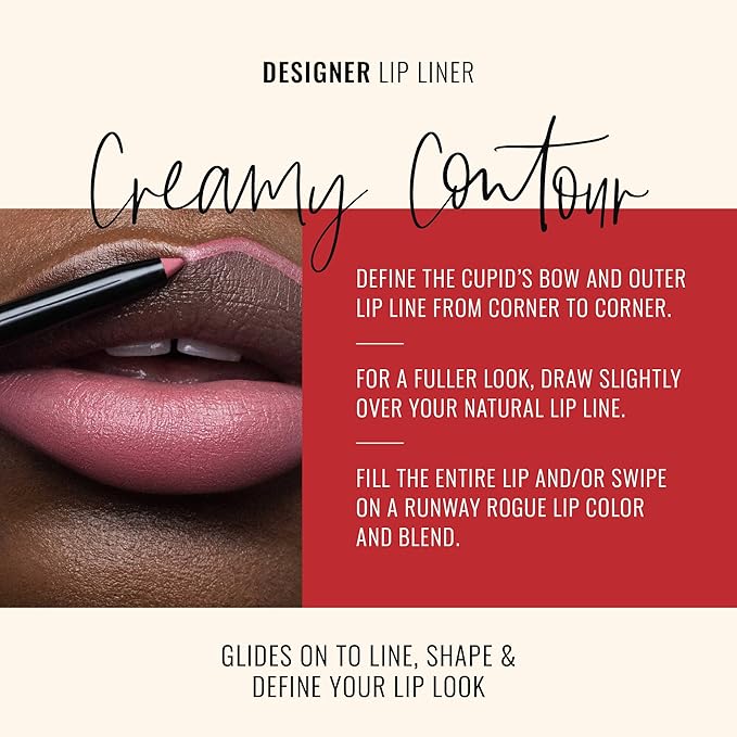Runway Rogue Matte Lip Liner Pencil with Sharpener, ‘It's a Wrap’