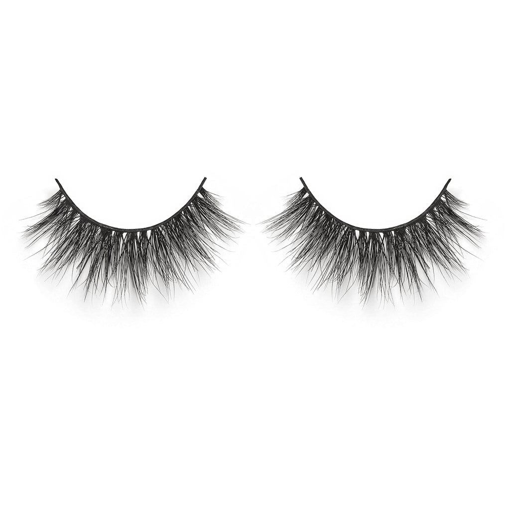 Lilly Lashes Miami 3D Mink Lashes, False Eyelashes Natural Look, Mink Eyelashes for Wispy & Natural Look, Reusable Up to 25 Wears, Fluffy Lashes