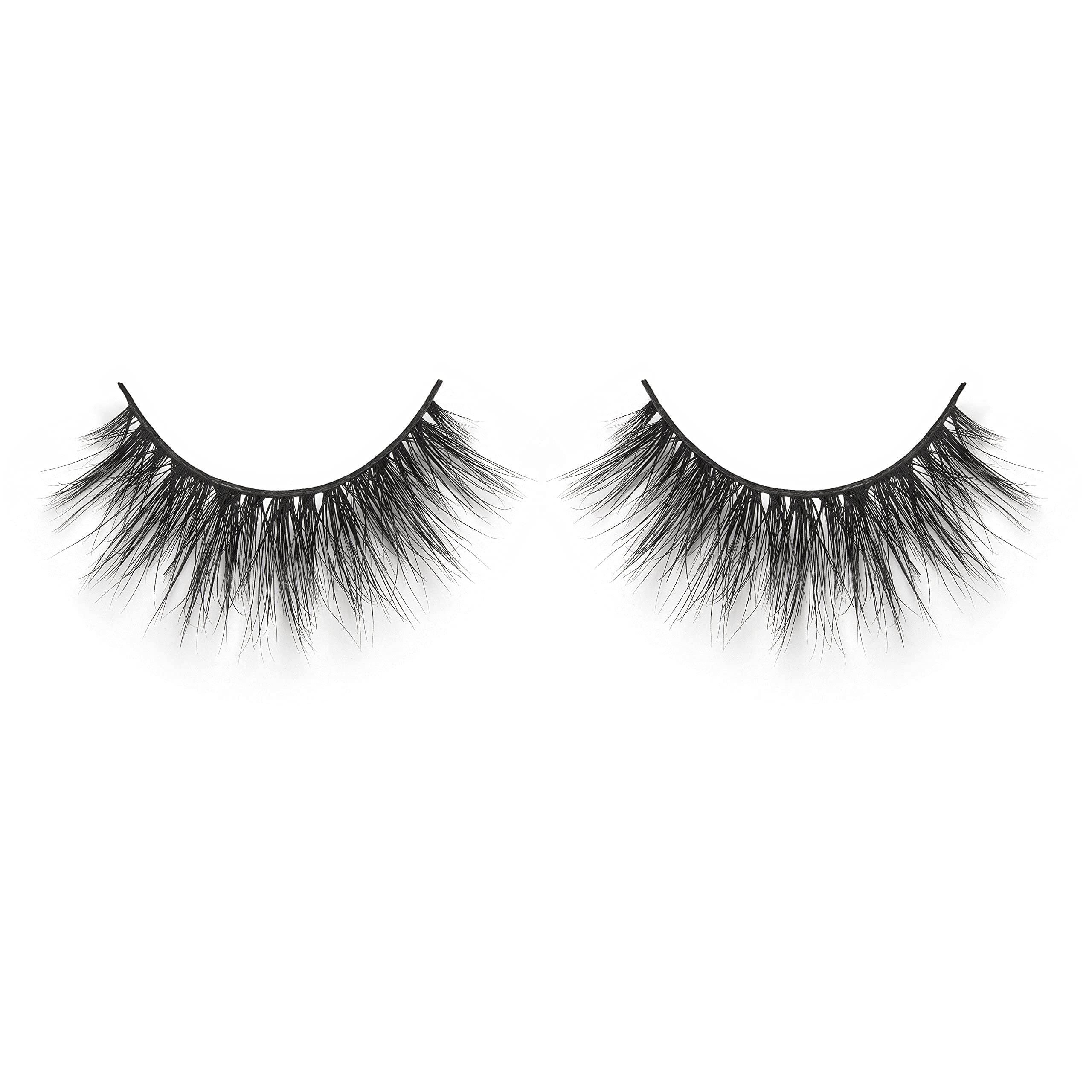 Lilly Lashes Miami 3D Mink Lashes, False Eyelashes Natural Look, Mink Eyelashes for Wispy & Natural Look, Reusable Up to 25 Wears, Fluffy Lashes