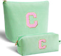 Btffitting Gifts for Teen Girls Women - Birthday Gifts for 10 11 12 13 14 15 16 17 18 Years Old Girl,Makeup Bag Cosmetic Bag,Teacher Gift Trendy Stuff Toiletry Bag - Green,C