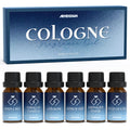 ARVIDSSON Cologne Fragrance Oils Set, Essential Oils for Diffuser | Deep Ocean, Cologne, Amber Oud, Tobacco Vanilla, Man Cave, Midnight Musk, Diffuser Oil Scents for Candle Making, Soap Making