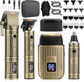 Bomxin Hair Clippers for Men,Beard Trimmer,Foil Shaver 4 in1 Barber Kit